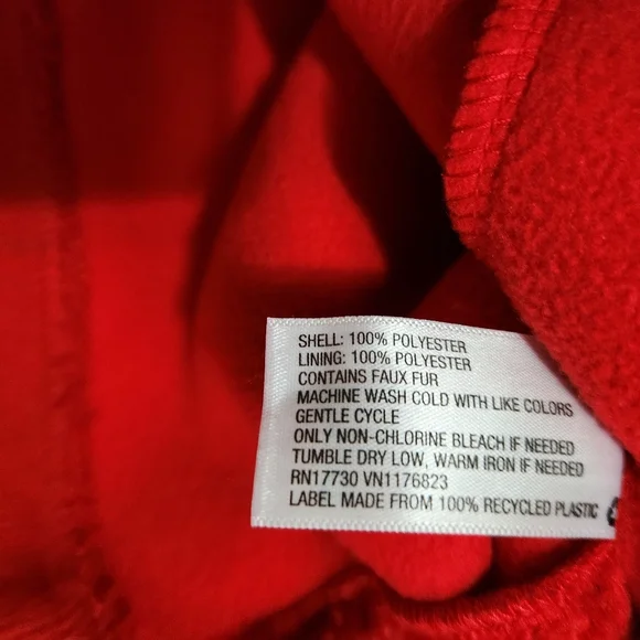 Cozy JoyLab Red 3/4 Sherpa Pullover Top (Sz S) - Picture 8 of 8